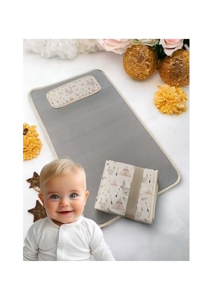 Fulia Elegance Bebek Alt Açma Örtüsü Minderi, Alt Değiştirme Minderi, Süngerli Ped, Aktivite Örtüsü, Bebek Alt Açma Matı, Bebek Bezi Değiştirme Örtüsü (Bej) fiyatları