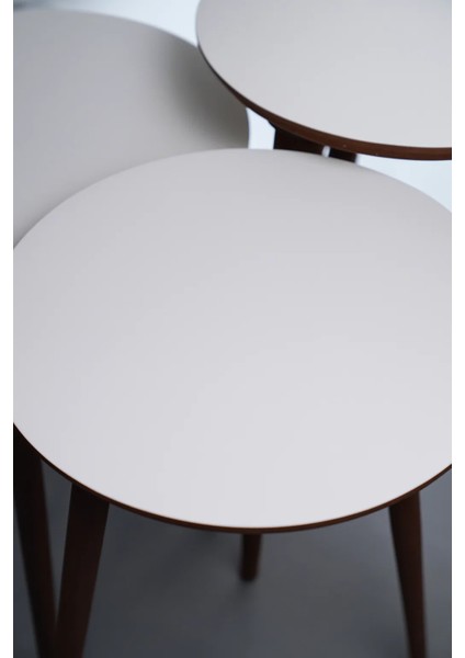 Idek Home 3'lü Zigon Sehpa %100 Mdf Beyaz Madrid Model Sehpa fiyatları