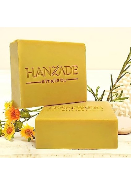 Hanzade Bitkisel Doğal El Yapımı Hatay Kükürtlü Sabun Kükürt Sabunu 2 Adet modelleri