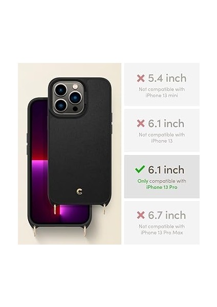 Ciel By Cyrıll iPhone 13 Pro ile Uyumlu Kılıf Classic Charm Black - ACS03582 fiyatları