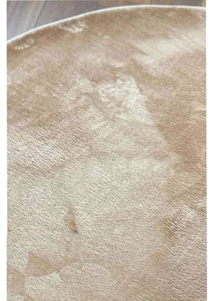 2'li Bej Yuvarlak Yumuşak Kaymaz Taban Peluş Yıkanabilir Banyo Oturma Odası HALI(60X60 ve 80X80) fiyatları
