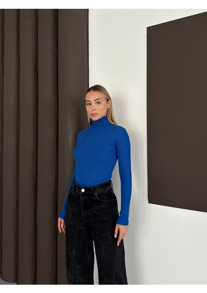 Unisex Pamuklu Balıkçı Yaka Boğazlı Kazak indirimleri