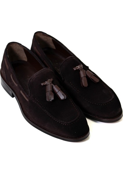 Corcik Model Süet Neolit Taban Kahverengi Ayakkabı