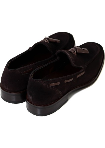 Corcik Model Süet Neolit Taban Kahverengi Ayakkabı modelleri