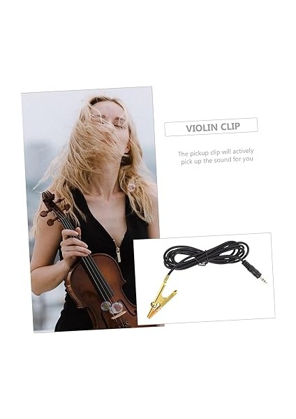 Güçlendirilmiş Alma Klibi Klipsli Mikrofon Ses Alıcısı Yansıma Önleyici Mikrofon Keman Pikap Klibi Flüt Için Pikap Klipsi Çello Pikap Keman Klibi Evrensel Pikap Klipsi Metal Black fiyatları