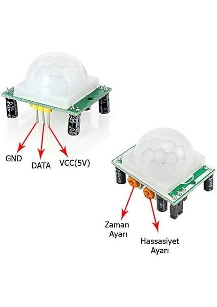 Pır Sensor Modül Hareket Algılama Sensor Modülü Kızılötesi Insan Canlı Algılayıcı Dedektör indirimleri