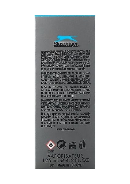 Slazenger Activesport Mavi Eau De Toilette (125 Ml)