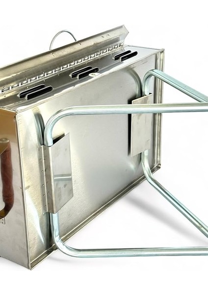 Paslanmaz Çelikten Katlanır Ayaklı ve 3 Kademeli Mangal Çantalı modelleri