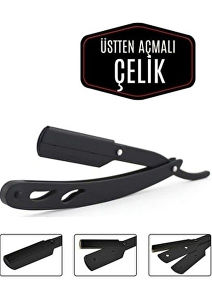 Black Ustura Seti Paslanmaz Çelik ve Çok Amaçlı Saklama Kutusu ile 1 Adet fırsatları