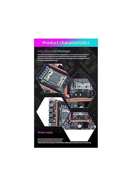 X99E Çift Kanallı Anakart 4xddr4 Ecc Ram Pcıe X16 Nvme Masaüstü Bilgisayar Için Gigabit Lan Kartı Destekler fiyatları