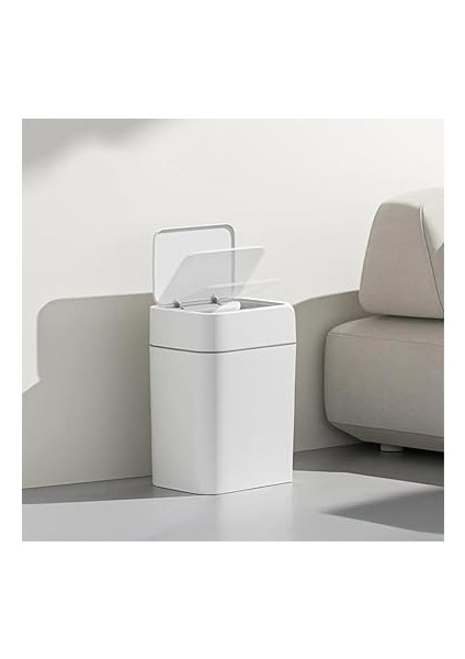 4147 Hareket Sensörlü Sessiz Kapatma Çöp Kutusu Banyo Mutfak Çöp Kovası Kapaklı Banyo Çöp Kovası fırsatları