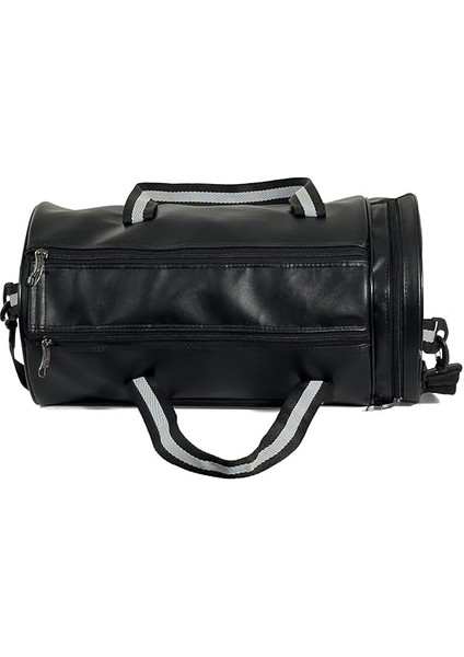 Spor Çantası Seyahat | Suni Deri Gym Bag | Silindir Tasarım Unisex | Fitness Spor Salonu Çanta | El ve Omuz Askılı fırsatları