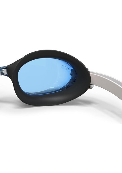 Yüzücü Gözlüğü - Standart Boy - Beyaz/Mavi - Mavi Camlar - Bfit indirimleri