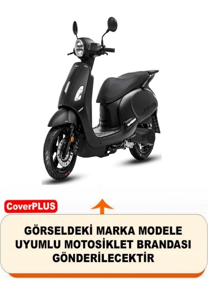 Sym Fiddle Iv 125 Branda (Arka Çanta Uyumlu) Motosiket Brandası (Gri Renk) Motor Örtüsü Çadır Su Geçirmez Motosiklet Kılıfı Motor Brandası fiyatları