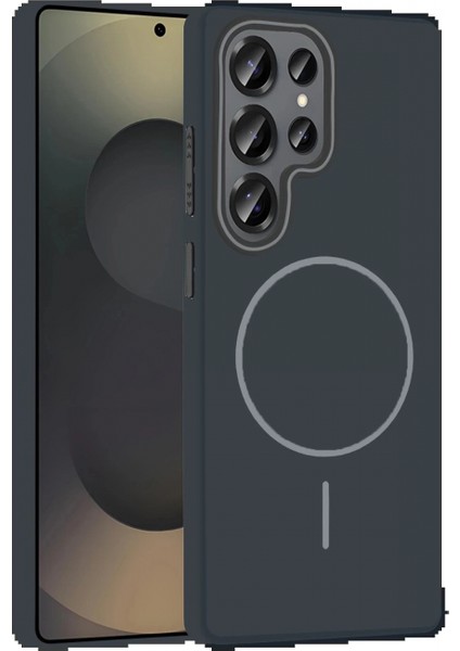 Samsung Galaxy S25 Ultra Broş Magsafe Kapak - Füme