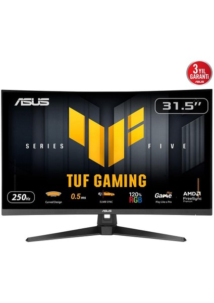 31.5 Asus Tuf Gamıng VG32VQM5B 250HZ 0.5ms Monıtor
