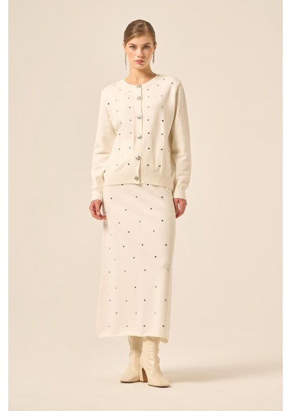 Ftz Kadın Taş Detaylı Ikili Takım Ekru 20752 fiyatları