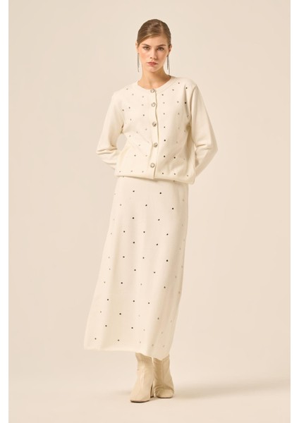 Ftz Kadın Taş Detaylı Ikili Takım Ekru 20752 fırsatları