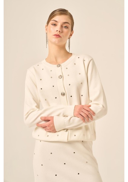 Ftz Kadın Taş Detaylı Ikili Takım Ekru 20752 indirimleri