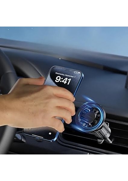 Hoala Araç Içi Telefon Tutucu, Manyetik Araba Için Telefon Tutucu,1x Manyetik Plaka, Güçlü Tutuş ve Dayanıklı Yapı, Havalandırma Uyumlu modelleri