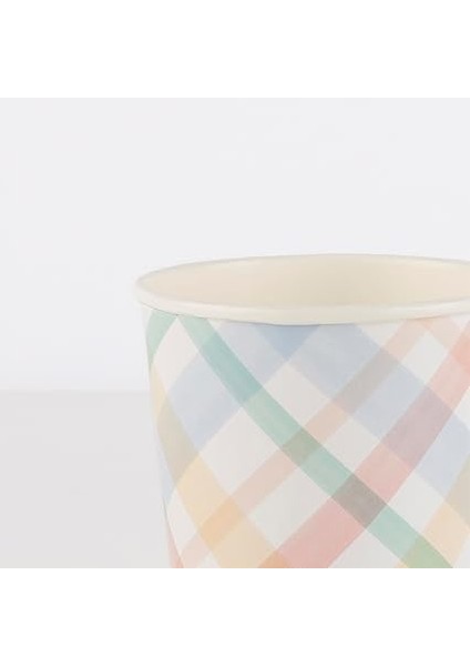 Meri - Spring Plaid Cups - Bahar Yeri Bardaklar - 8'li fiyatları