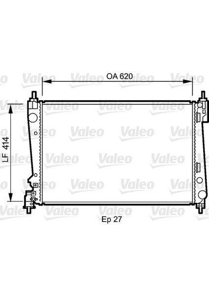 Xmpdby Radyatör Corsa D 05 Punto 05 Bravo Ii 07 1.3 Jtd-1.7cdti Mek Ac Klimasiz 620X395X27