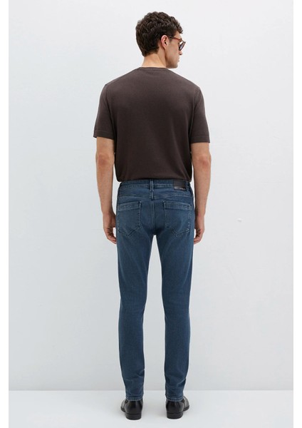 Erkek James Mavi Black Puslu Mürekkep Mavi Jean Pantolon 0042490667 fırsatları