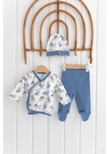 %100 Pamuk 3 Parça Bebek Zıbın Takım Yenidoğan Hediye Seti Ayıcık fiyatları