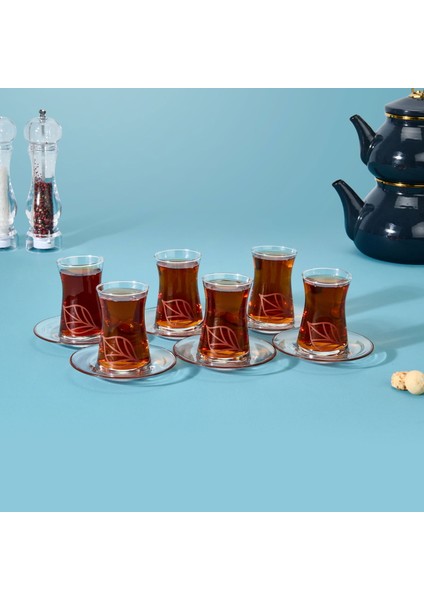 Kitchen Melagne 12 Parça Çay Seti - Renkli - 130 ml modelleri