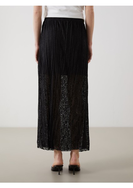 Yeni Sezon Beli Lastikli Desenli Kadın Pileli Etek fırsatları