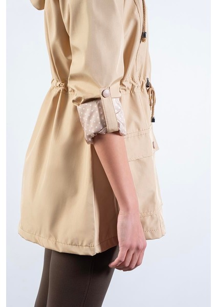 Christensen Kapüşonlu Çıtçıtlı Katlamalı Kol Safari Mont Camel fırsatları