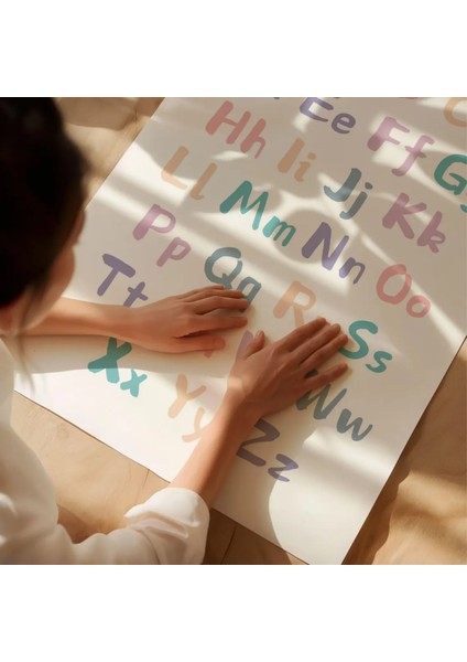 (Çerçevesiz) Çocuklar Için Eğitici Ingilizce Poster Seti, 3lü Eğitici Poster Seti