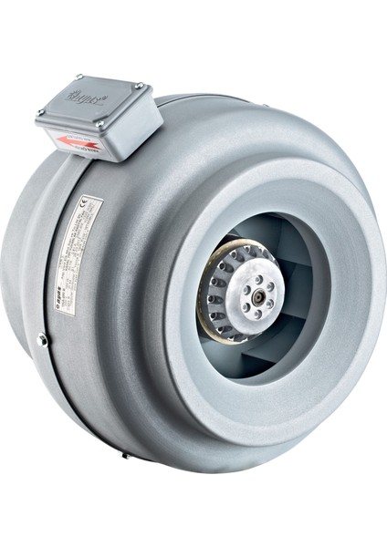 Ayas 20 cm Çap YKA-200B-2K-M 2550 D/d 220/230 Volt Monofaze Yuvarlak Kanal Tipi Radyal Fan fiyatları