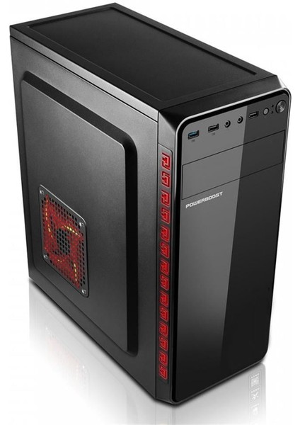 Powerboost VK-1625 350W USB 3.0 Atx Shiny Piano Siyah Kasa