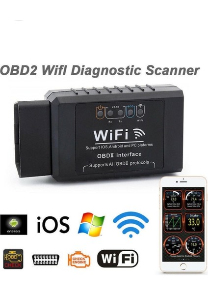 Pro Versiyon V1.5 obd2 Araç Arıza Tespit Cıhazı Arıza Okuma/can Destekli Apple Android Dual Destek Wifi Bluetooth fiyatları