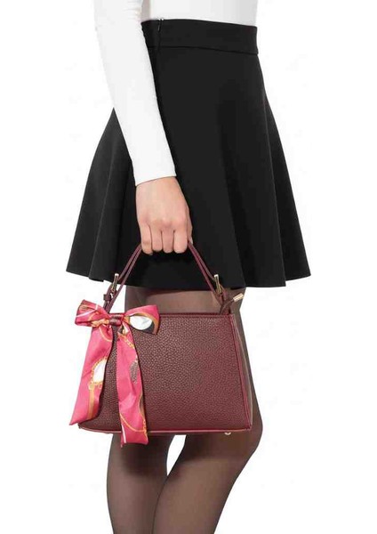 Kurdale Detaylı Kadın El ve Omuz Çantası