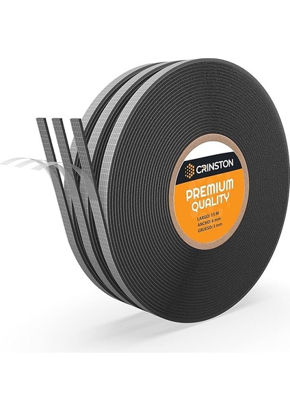 Pencere ve Kapılar Için Isı Yalıtımı, 8 M Boyutunda, Köpük Sızdırmazlık Bandı, Yüksek Yoğunluk, Kendinden Yapışkanlı, Soğuğu, Hava Akımını, Gürültüyü Önler, Çarpışma Önleyici. (6 x 3 Mm)