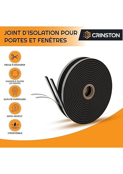Pencere ve Kapılar Için Isı Yalıtımı, 8 M Boyutunda, Köpük Sızdırmazlık Bandı, Yüksek Yoğunluk, Kendinden Yapışkanlı, Soğuğu, Hava Akımını, Gürültüyü Önler, Çarpışma Önleyici. (6 x 3 Mm) fırsatları