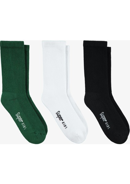 Unıted4 Tenis Towel Çocuk Yeşil/beyaz/siyah Çorap