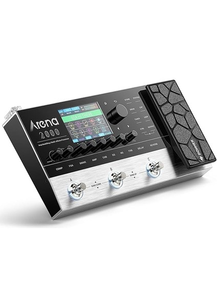 Çok Efekt Pedalı, ARENA2000 Gitar Pedalları, 278 Efektli, 100 Ir, Looper, Davul Makinesi, Amp Modelleme, Destek Xlr, Mıdı In