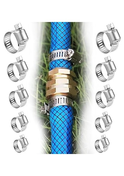 Adet Hortum Kelepçesi Seti,paslanmaz, Ayarlanabilir Boru Kelepçeleri,bahçe ve Mutfak Hortumları Için Kelepçe Seti, Su Hava ve Yağ Hatları Için Ayarlanabilir Hortum Kelepçesi, modelleri