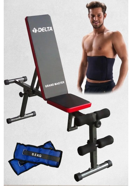 Ağırlık Sehpası Seti Ayarlanabilir Mekik Sehpası Bench, Termal Sauna Kemer, El Ayak Ağırlığı Seti