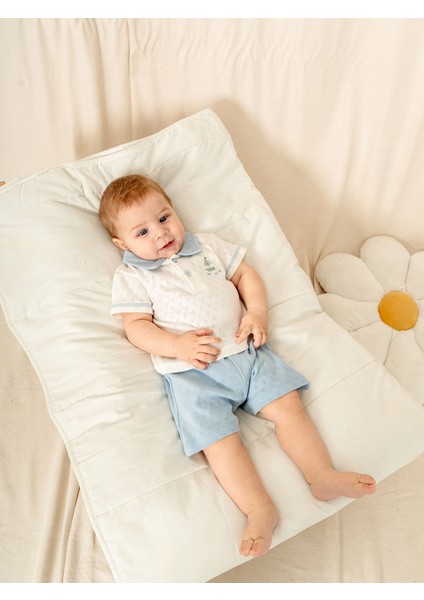 Jakarlı Yakalı 2’li Erkek Bebek Takımı | Şık ve Rahat Tasarım | 3-24 Ay fiyatları