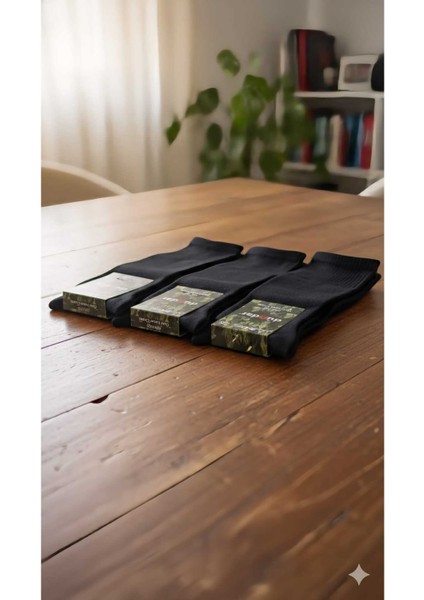 Cotton Asker 4 Mevsim Çorap 12'li Paket Dikişsiz
