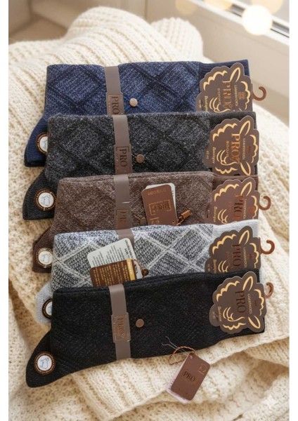 Lambswool (Yün) Erkek Çorap Dikişsiz 5'li Asorti Paket fiyatları