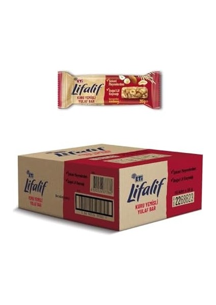 Eti Lifalif Kuruyemişli Yulaf Bar 35 G x 16 Adet fiyatları