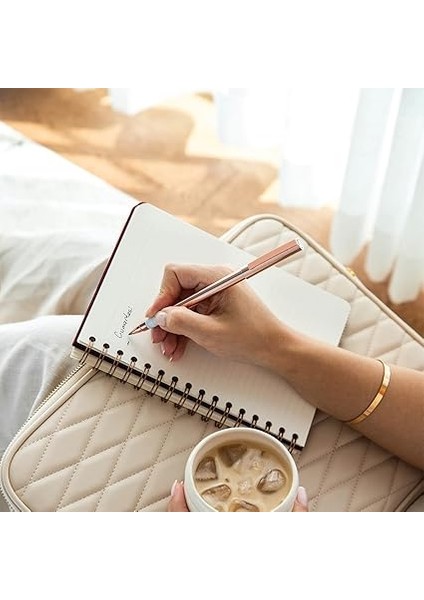 A5 Spiralli Sert Kapak Keten Çizgili Tarihsiz Not Defteri Bordo fiyatları