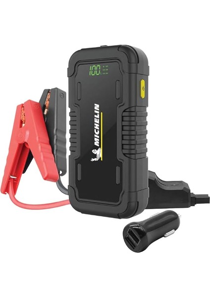 MJS160 12VOLT 2000AMP Lityum Polimer Akü Takviye + Powerbank + LED Lamba