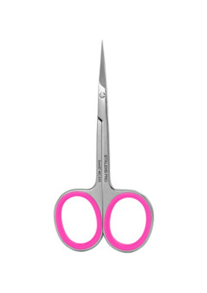 Smart 40-3 Profesyonel Tırnak Makası Kavisli Bıçaklar ile Kolay Kullanım Pembe Silikon Halkalar