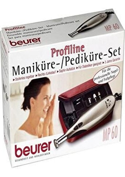 Mp 60 Manikür Pedikür Seti Kademesiz Ayarlanabilir Güçlü Elektrikli 1 Adet